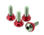 Viti con inserto Rosso montaggio servocomando per modelli 1:8-1:10 (4 pz) yeahracing SER-006RD