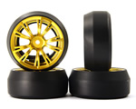 Gomme Drift Spec D FX10 offset +3 cerchio BBS Arancio (4 pz) yeahracing WL-0078