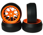 Gomme Drift offset +3 cerchio BBS Arancio (4 pz) yeahracing WL-0079