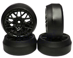 Gomme Drift offset +3 LS cerchio BBS Nero (4 pz) yeahracing WL-0091