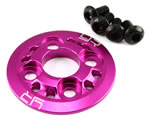 Ghiera bloccaggio corona in alluminio Fucsia per automodelli 1:10 elettrici yeahracing YA-0304PK