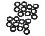 Spessori in M3 in alluminio 0,5 mm Neri (20 pz) yeahracing YA-0392BK