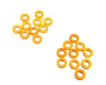 Spessori in M3 in alluminio 1 mm Arancio (20 pz) yeahracing YA-0393OR