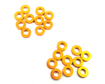 Spessori in M3 in alluminio 1,5 mm Arancio (20 pz) yeahracing YA-0394OR