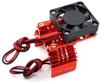 Dissipatore in alluminio con ventola per motori 540 Rosso yeahracing YA-0409RD