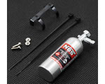 Bombola Nitro Alluminio per bilanciamento modelli da Drift 23 gr in alluminio con supporto yeahracing YA-0429SV