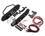 Paraurti anteriore e posteriore in alluminio con LED per Axial SCX10 yeahracing YA-0431