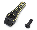 Squadretta servo rinforzata in Ergal Nero/Oro 25T (Futaba-Savox) yeahracing YA-0516BK-GD