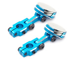 Supporti carrozzeria magnetici regolabili in ergal CNC Blu (2 pz) yeahracing YA-0531BU