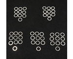Set rasamenti in acciaio 5x7 mm 0,1-0,15-0,2-0,25-0,3 mm (50 pz) yeahracing YA-0551