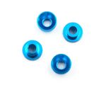 Rondelle svasate speciali per montaggio Servocomando M3 in alluminio Blu (4 pz) yeahracing YA-0577BU