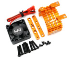 Dissipatore alluminio Orange e ventola Tornado High Speed per motori 540/550 yeahracing YA-0653OR