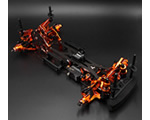 SPT2-D RWD Automodello Drift RWD Full Option in alluminio Orange Kit yeahracing YR-80001OR