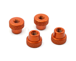 Dadi ruote per Setup System in alluminio colore Arancio (4 pz) yeahracing YT-0182OR