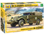M-3 Scout Armored Car with Canvas 1:35 zvezda ZV3581