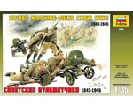 Soviet Machine Guns w/Crew WWII 1:35 zvezda ZV3584