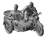 Soviet Motorcycle M-72 with Sidecar 1:35 zvezda ZV3639