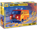 Fire service UAZ 3909 1:43 zvezda ZV43001