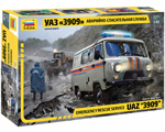 Emergency rescue service UAZ 3909 1:43 zvezda ZV43002