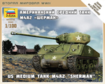 US Medium Tank M4A2 Sherman 1:72 zvezda ZV6263