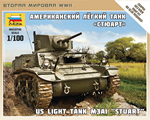 US Light Tank M3A1 Stuart 1:100 zvezda ZV6265
