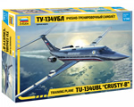 Training plane Tupolev Tu-134UBL Crusty-B 1:144 zvezda ZV7036